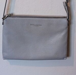 Marc Jacobs Pebbled Leather Crossbody in Gray Super Nice In Great Condition!